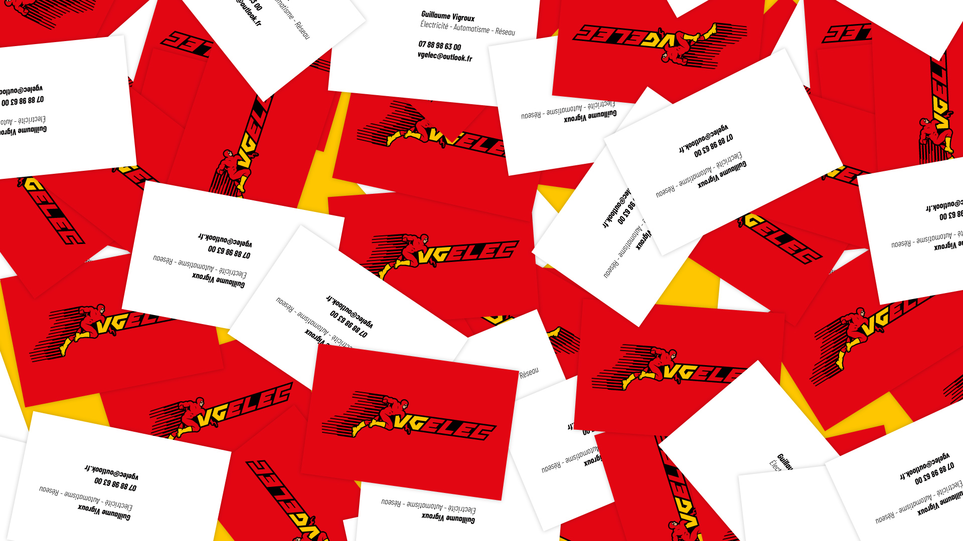 Cartes de visite électricien - VG élec